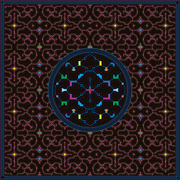 5 of 13 shipibo conibo patterns high details artwork for embroidery 5 of 13 shipibo conibo patterns high details artwork for embroidery